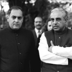 Subramaniam Swamy with Rajiv Gandhi