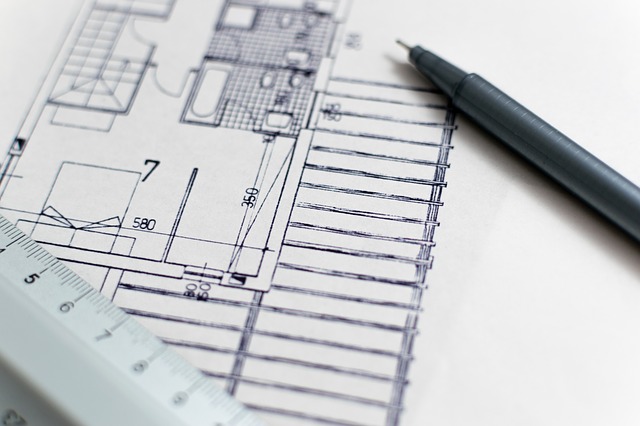 floor plan of an under-construction flat