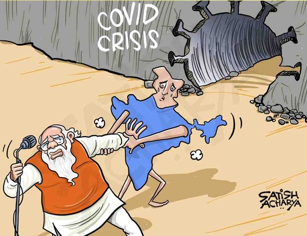 huge covid crisis in india